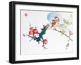 Asian Traditional Painting-WizData-Framed Art Print