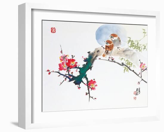 Asian Traditional Painting-WizData-Framed Art Print