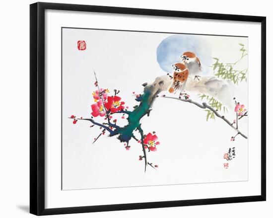 Asian Traditional Painting-WizData-Framed Art Print