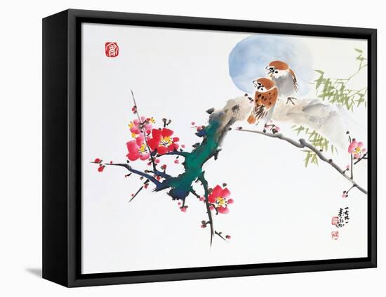 Asian Traditional Painting-WizData-Framed Stretched Canvas