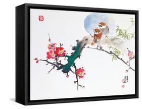 Asian Traditional Painting-WizData-Framed Stretched Canvas