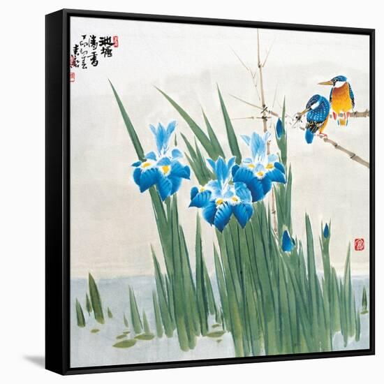 Asian Traditional Painting-WizData-Framed Stretched Canvas