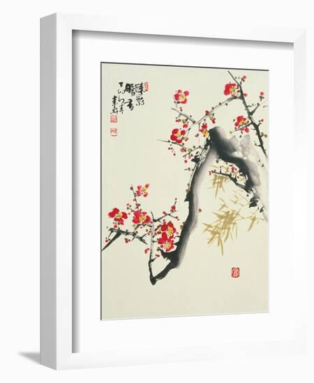 Asian Traditional Painting-WizData-Framed Art Print