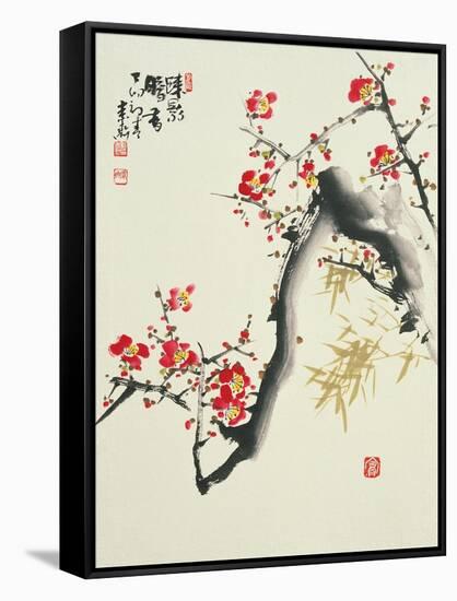 Asian Traditional Painting-WizData-Framed Stretched Canvas