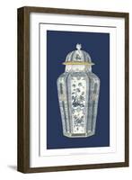 Asian Urn in Blue and White I-Vision Studio-Framed Art Print