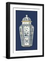 Asian Urn in Blue and White I-Vision Studio-Framed Art Print