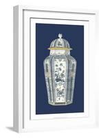 Asian Urn in Blue and White I-Vision Studio-Framed Art Print