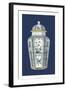 Asian Urn in Blue and White I-Vision Studio-Framed Art Print