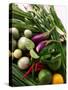 Asian Vegetable Still Life with Herbs and Limes-Foodcollection-Stretched Canvas