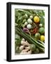 Asian Vegetable Still Life with Limes, Herbs, Ginger-Foodcollection-Framed Photographic Print