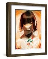 Asian Woman-Enrico Varrasso-Framed Art Print