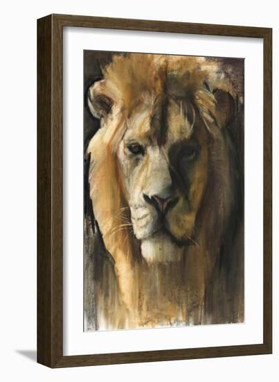 Asiatic Lion, 2015-Mark Adlington-Framed Giclee Print