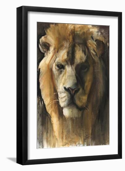Asiatic Lion, 2015-Mark Adlington-Framed Giclee Print