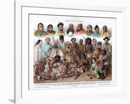 Asiatic Races, 1800-1900-G Mutzel-Framed Giclee Print