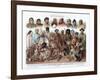 Asiatic Races, 1800-1900-G Mutzel-Framed Giclee Print