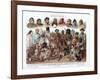 Asiatic Races, 1800-1900-G Mutzel-Framed Giclee Print