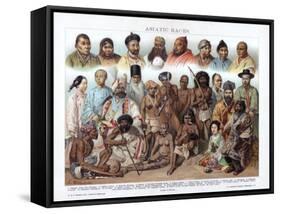 Asiatic Races, 1800-1900-G Mutzel-Framed Stretched Canvas