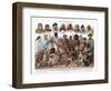 Asiatic Races, 1800-1900-G Mutzel-Framed Giclee Print