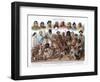 Asiatic Races, 1800-1900-G Mutzel-Framed Giclee Print