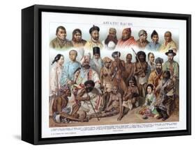 Asiatic Races, 1800-1900-G Mutzel-Framed Stretched Canvas