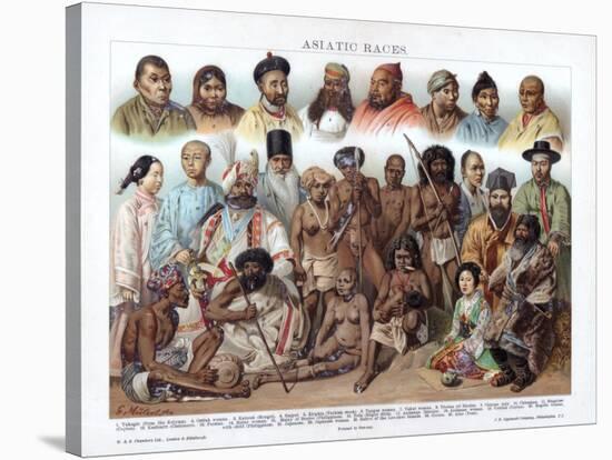 Asiatic Races, 1800-1900-G Mutzel-Stretched Canvas