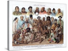 Asiatic Races, 1800-1900-G Mutzel-Stretched Canvas