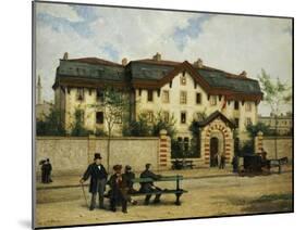 Asile Suisse a St-Mande, Paris, 1872-Albert Anker-Mounted Giclee Print