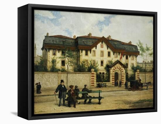Asile Suisse a St-Mande, Paris, 1872-Albert Anker-Framed Stretched Canvas