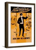 Ask Him, He Knows!-null-Framed Art Print