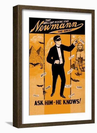 Ask Him, He Knows!-null-Framed Art Print