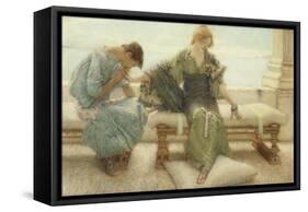 Ask Me No More....For at a Touch I Yield, 1886-Sir Lawrence Alma-Tadema-Framed Stretched Canvas