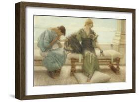 Ask Me No More....For at a Touch I Yield, 1886-Sir Lawrence Alma-Tadema-Framed Giclee Print
