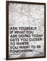 Ask Your Self-Jace Grey-Framed Art Print