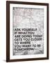 Ask Your Self-Jace Grey-Framed Art Print