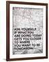 Ask Your Self-Jace Grey-Framed Art Print