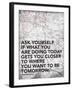 Ask Your Self-Jace Grey-Framed Art Print