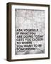 Ask Your Self-Jace Grey-Framed Art Print