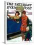 "Asking Directions," Saturday Evening Post Cover, January 9, 1932-Ellen Pyle-Stretched Canvas