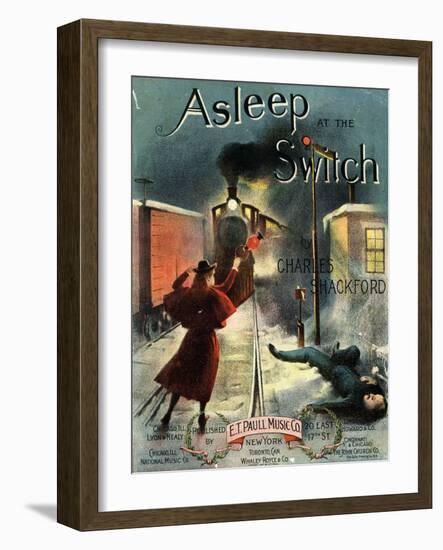 Asleep at the Switch-null-Framed Giclee Print