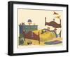 Asleep In Bed-Tom Sinnickson-Framed Art Print