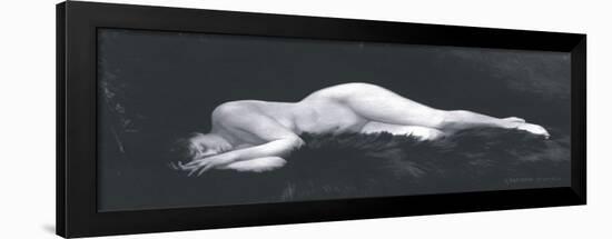 Asleep on a Fur Rug-Stourdza-Framed Art Print