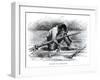 Asleep on the Raft, Illustration from 'The Adventures of Huckleberry Finn', by Mark Twain-Edward Windsor Kemble-Framed Giclee Print