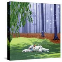Asleep With Sheep-Nancy Tillman-Stretched Canvas