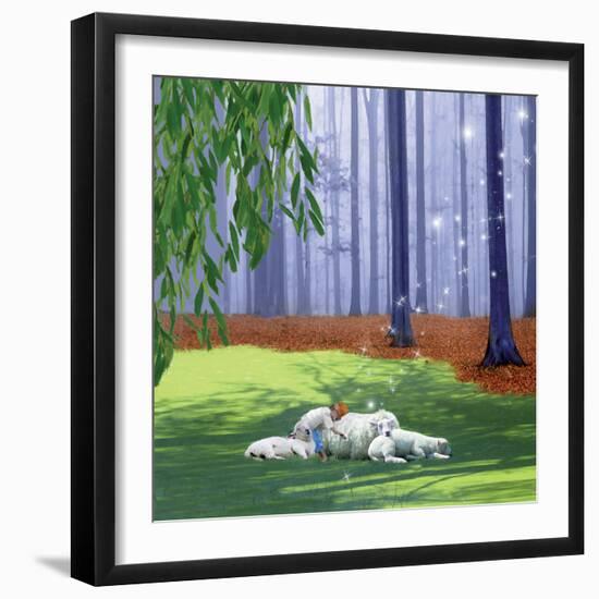 Asleep With Sheep-Nancy Tillman-Framed Art Print