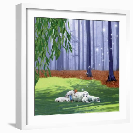 Asleep With Sheep-Nancy Tillman-Framed Art Print