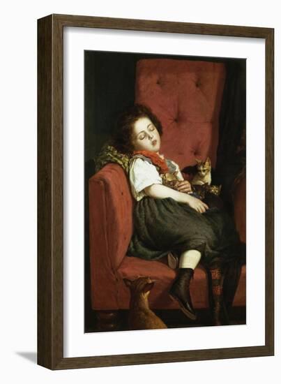 Asleep-Auguste L'orange-Framed Giclee Print