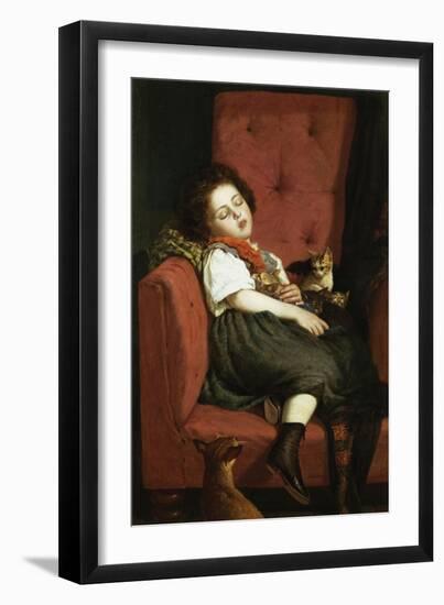 Asleep-Auguste L'orange-Framed Giclee Print