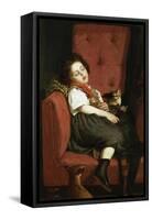 Asleep-Auguste L'orange-Framed Stretched Canvas