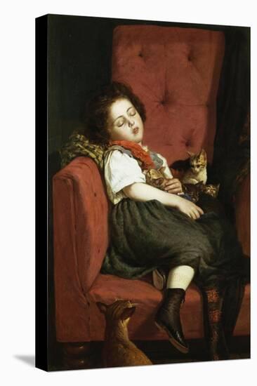 Asleep-Auguste L'orange-Stretched Canvas
