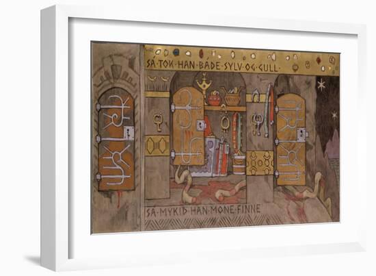 Åsmund Bringing Home Silver and Gold-Gerhard Munthe-Framed Premium Giclee Print